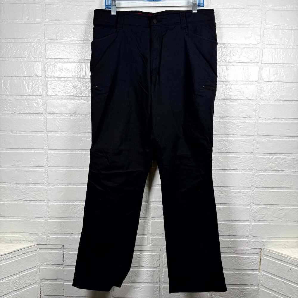 Wrangler Outdoor Carpenter Pants Mens 36X32 Black Straight Leg Utility Workwear